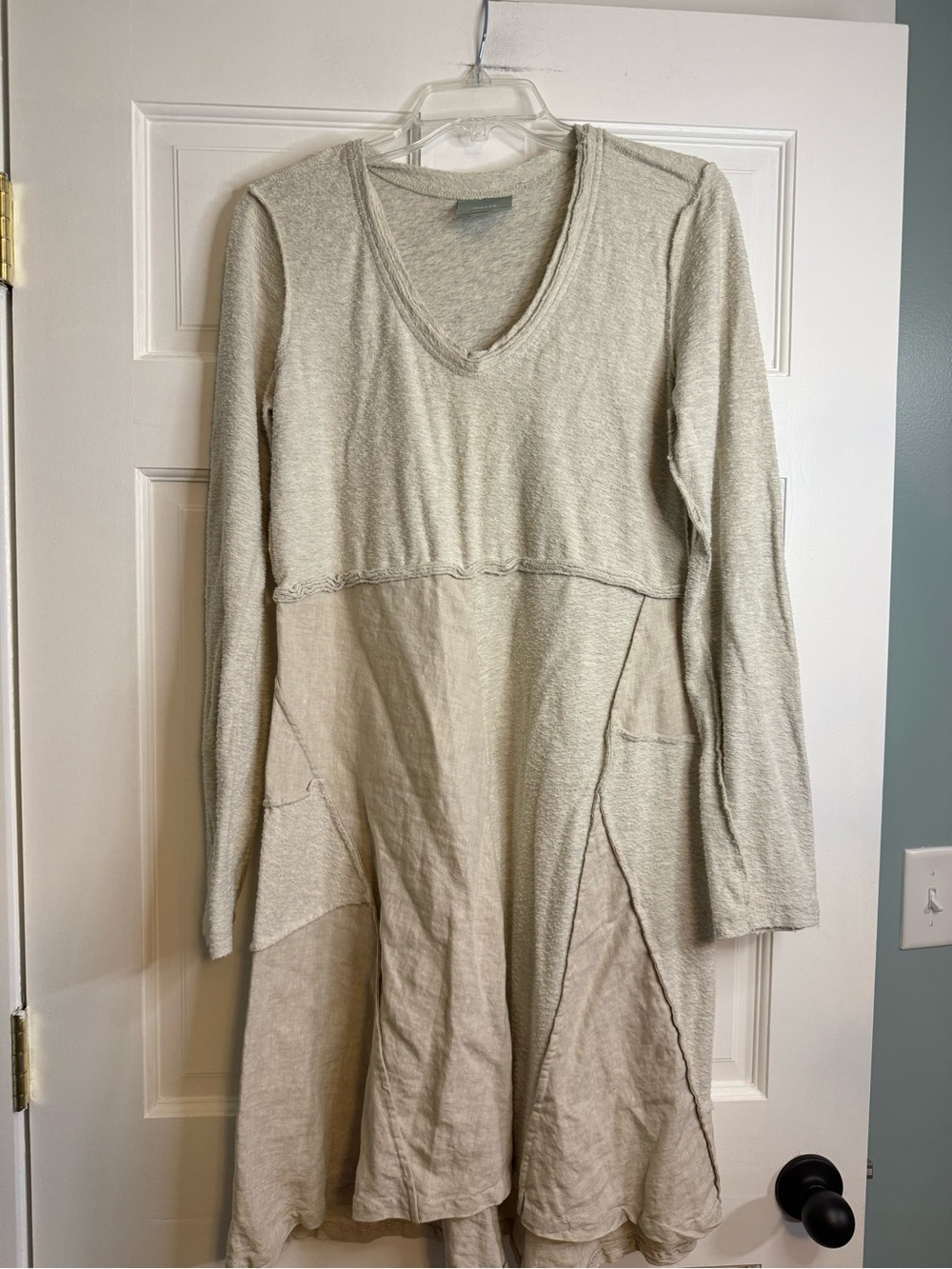 Anthropologie Maeve Slub/Knit Woven Dress